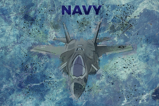 Navy Jet Artwork