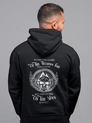 The Caliber of the Man Skull Midweight Sweatshirt - Black Sweatshirt